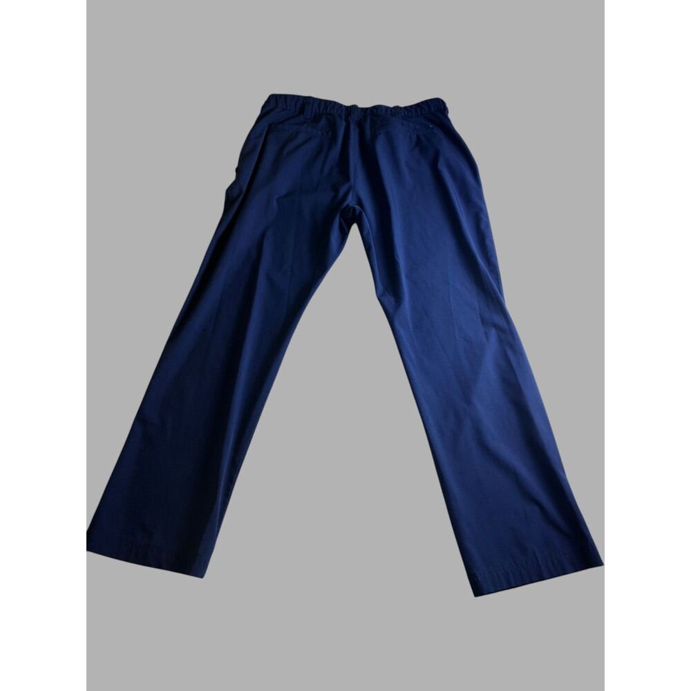 Izod Golf Performance Pants Men's 36x30 Blue Stretch Flat Front